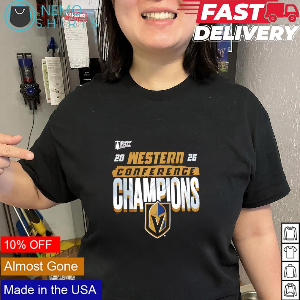 Vegas Golden Knights 2026 Western Conference Champions logo vintage shirt