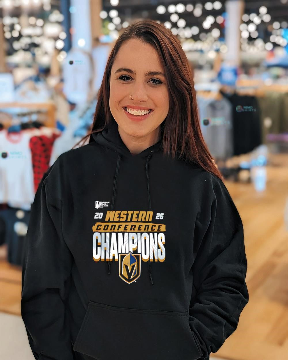 Vegas Golden Knights 2026 Western Conference Champions logo vintage shirt