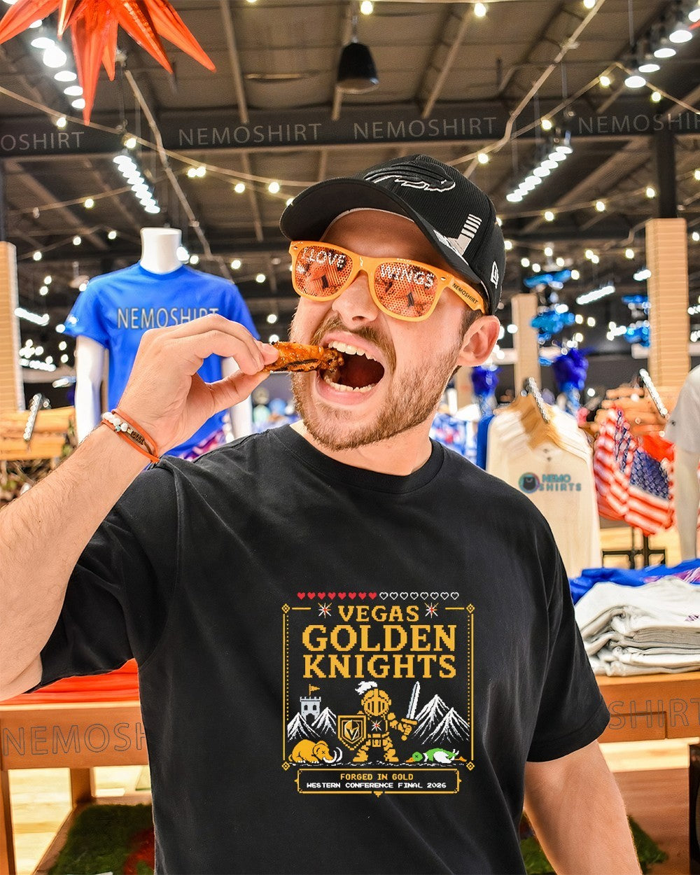 Vegas Golden Knights 2026 Western Conference Final forged in gold retro shirt