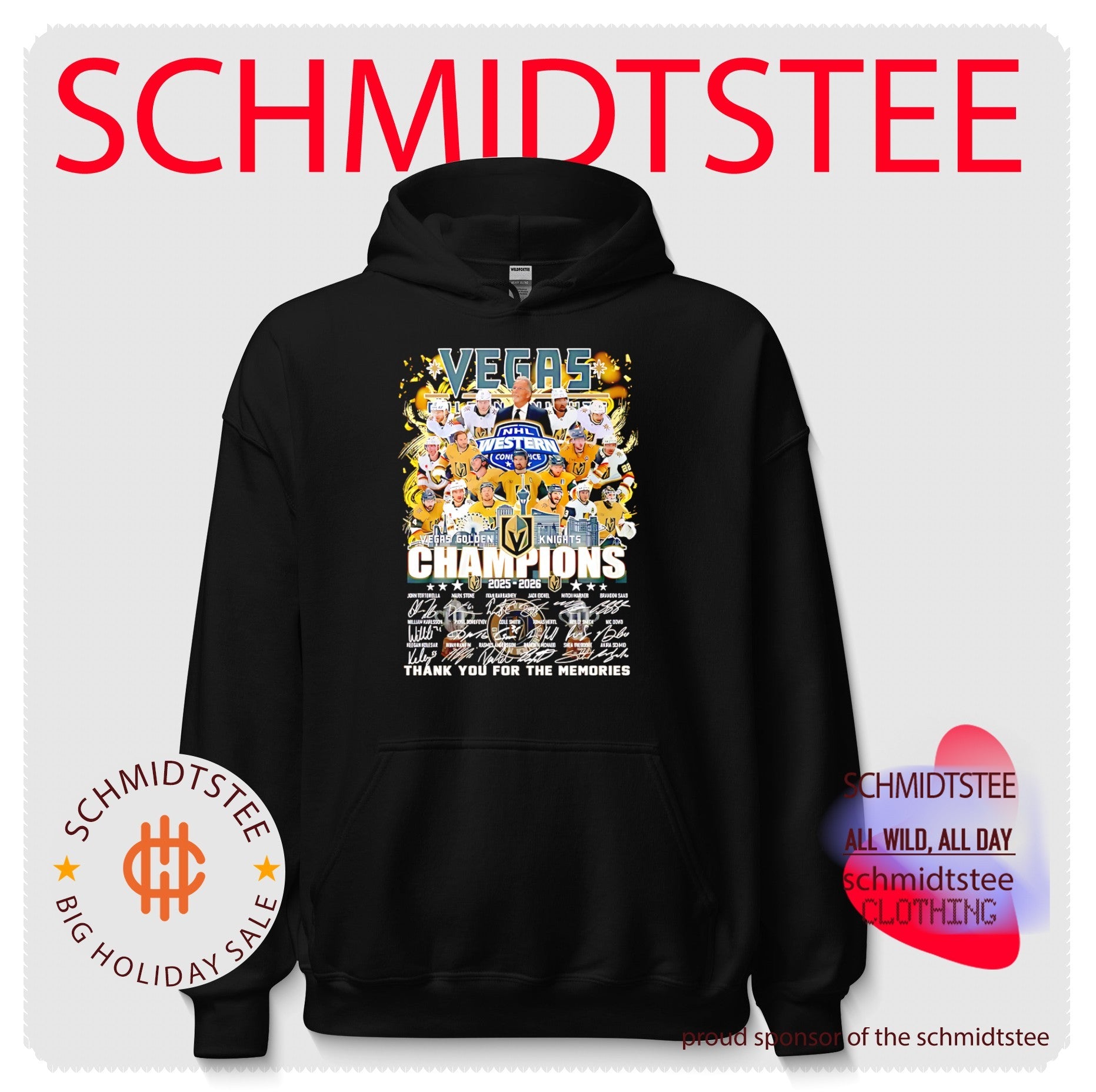 Vegas Golden Knights Champions 2025-2026 thank you for the memories signature shirt