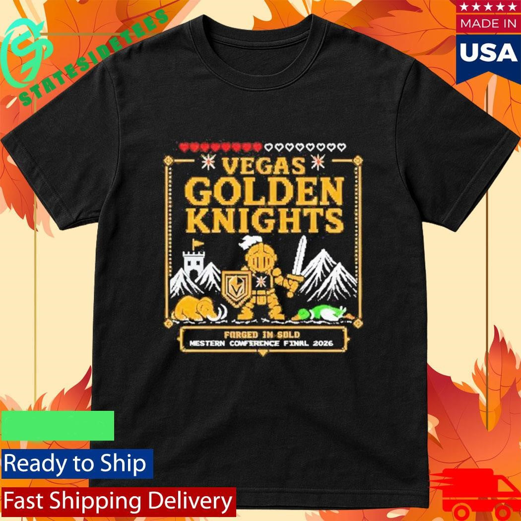 Vegas Golden Knights Forged In Gold Western Conference Final 2026 Shirt