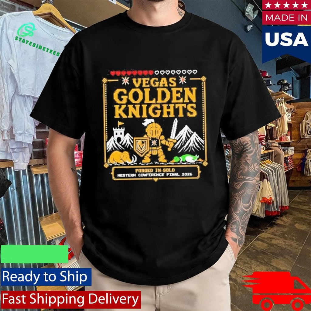 Vegas Golden Knights Forged In Gold Western Conference Final 2026 Shirt