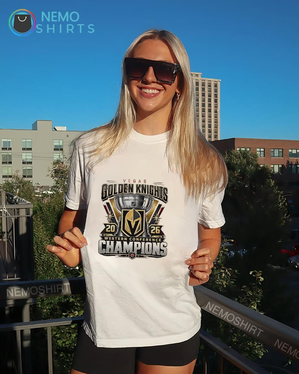 Vegas Golden Knights Western Conference 2026 Champions trophy shirt