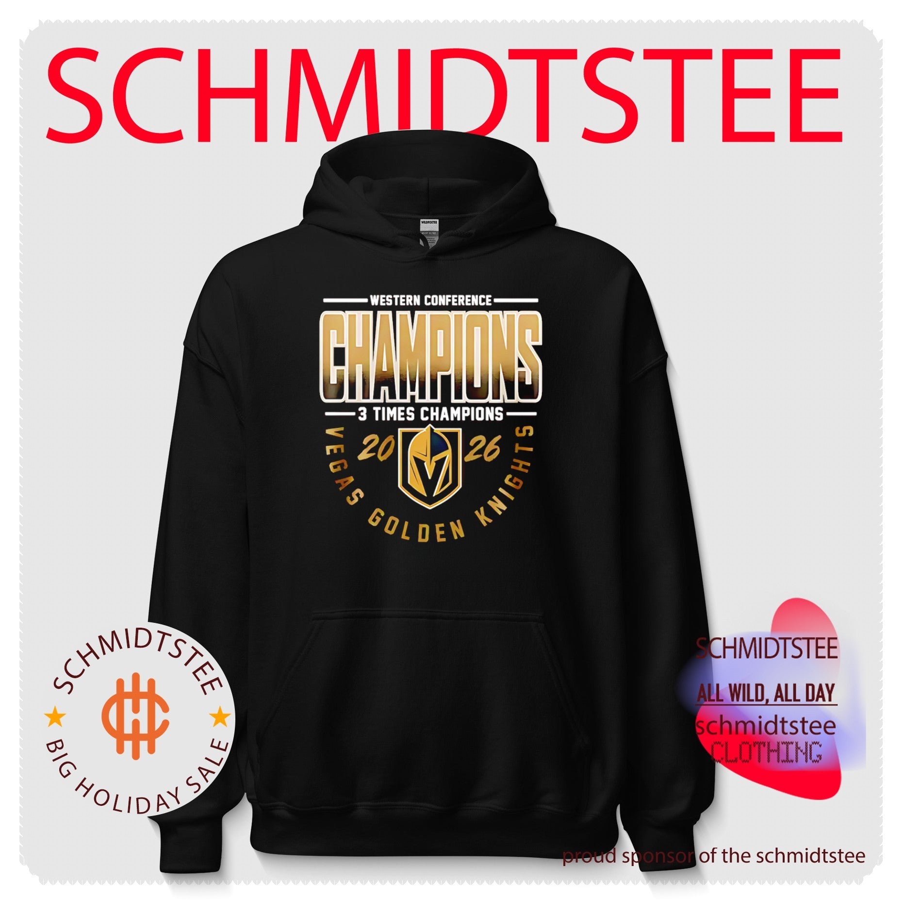 Vegas Golden Knights Western Conference Champions 3 Times Champions shirt