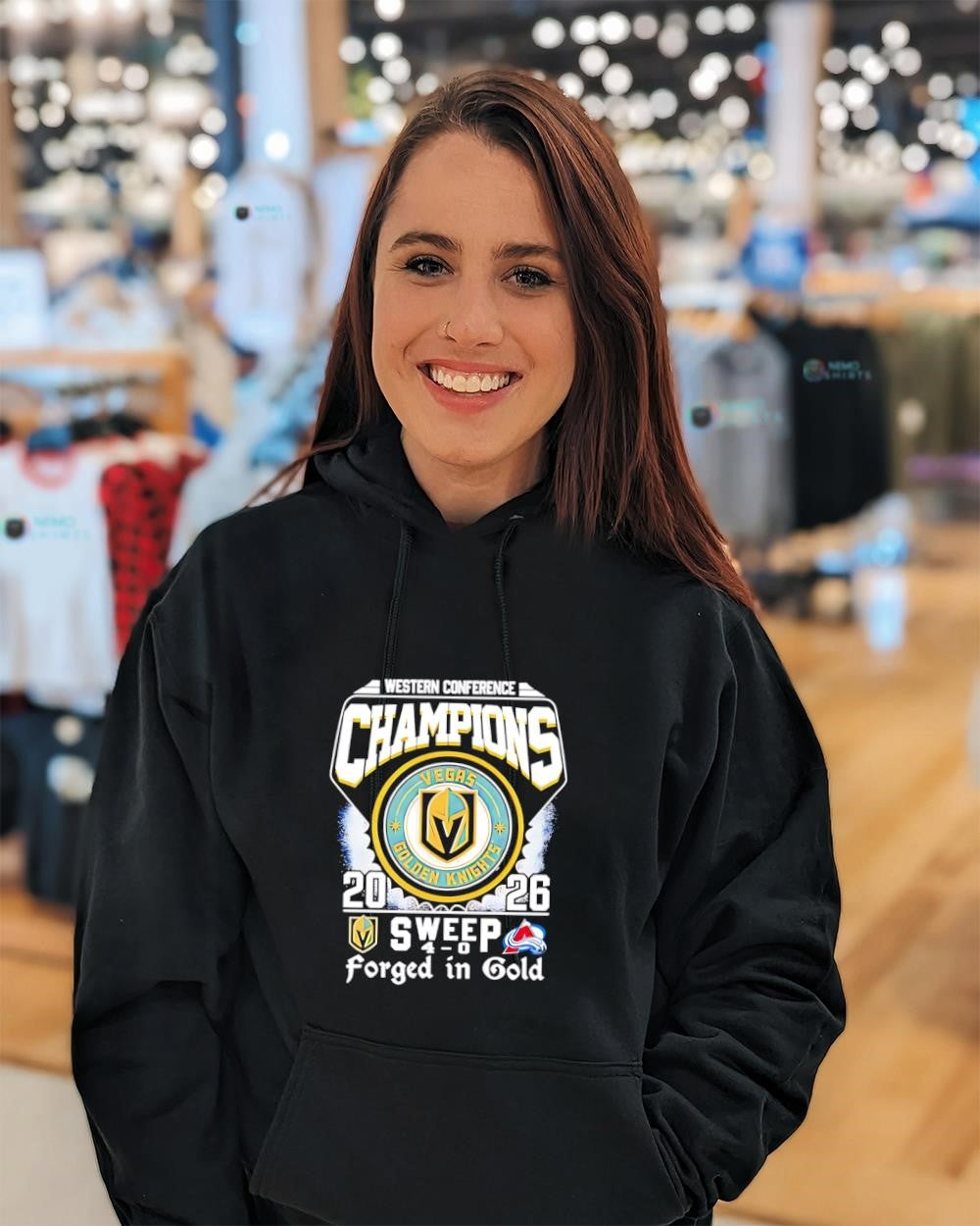 Vegas Golden Knights vs Colorado Avalanche Western Conference Champions 2026 logo shirt