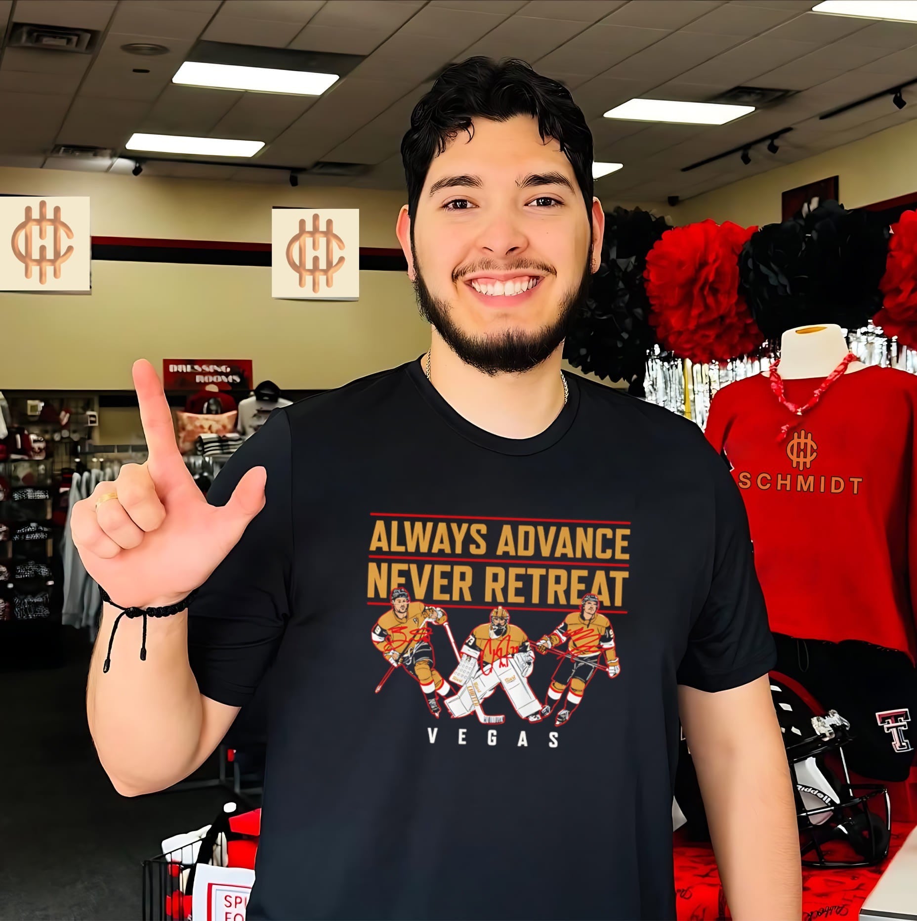 Vegas Hockey Always Advance Never Retreat shirt