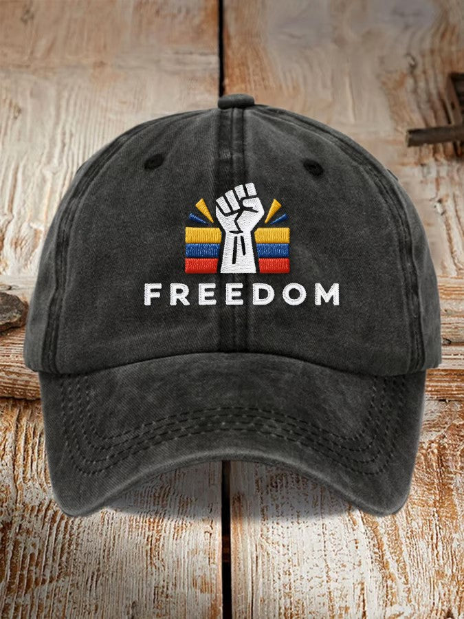 Venezuela Freedom Raised Fist Hat