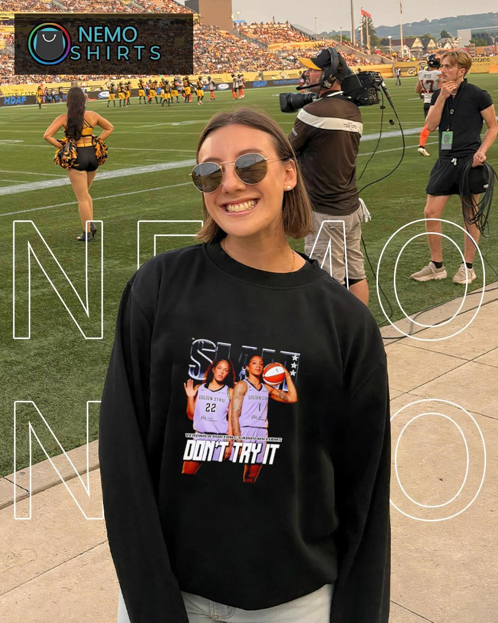 Veronica Burton and Gabby Williams Golden State Valkyries don’t try it shirt