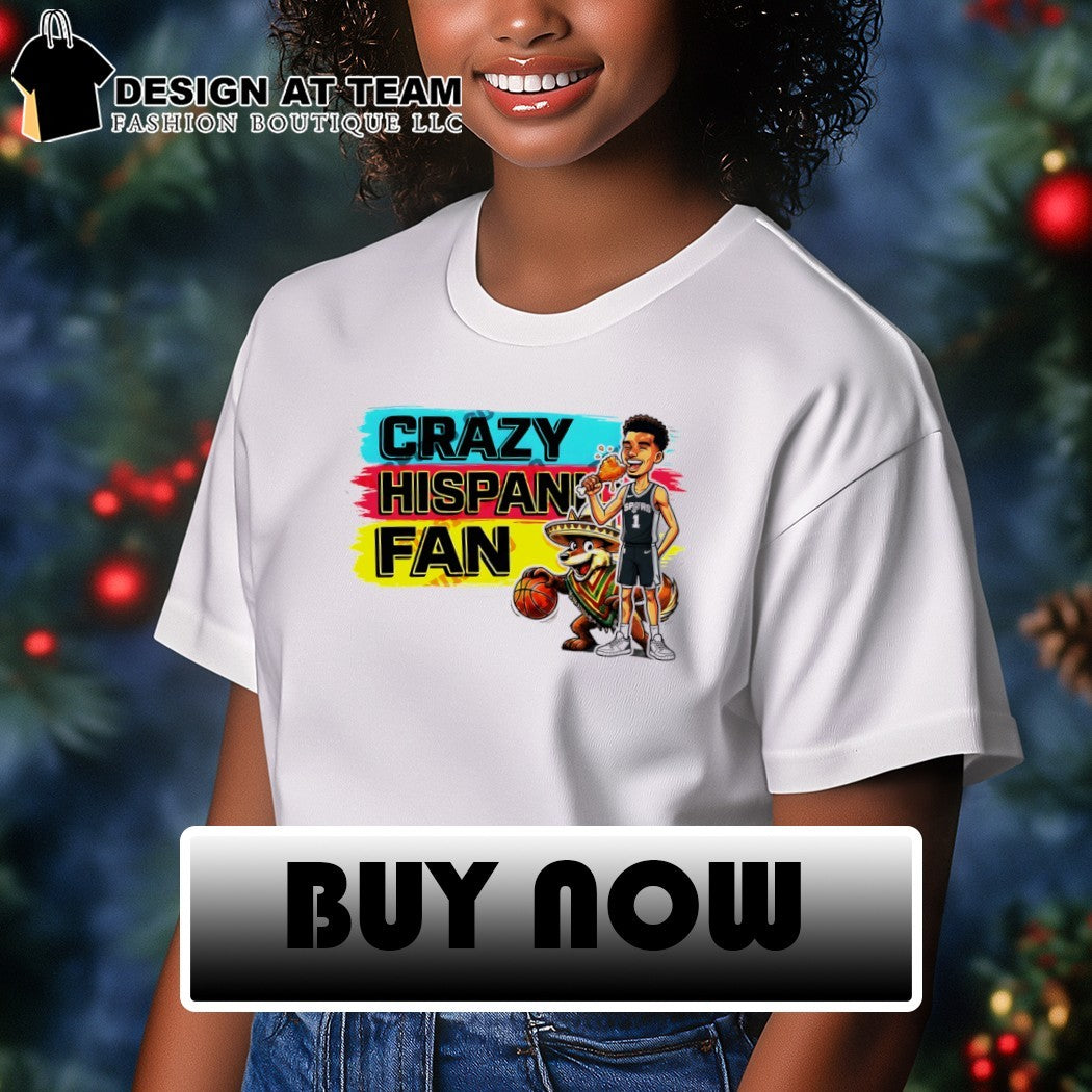 Victor Wembanyama Coyote Crazy Hispanic Fan Mexico San Antonio Spurs Basketball floral shirt