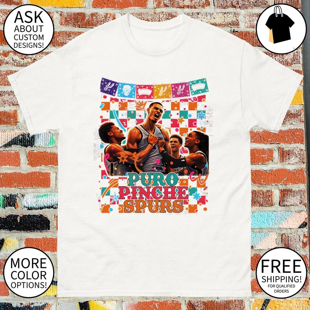 Victor Wembanyama San Antonio Spurs Basketball Puro Pinche Spurs Fiesta NBA shirt