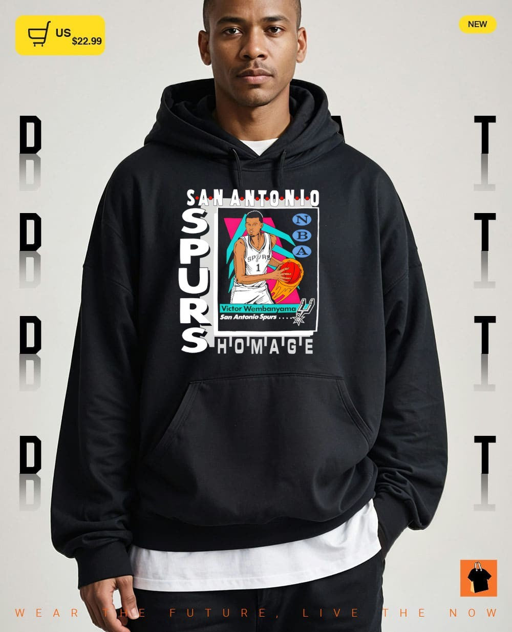 Victor Wembanyama San Antonio Spurs Basketball Topps Trading Card Tri-Blend shirt