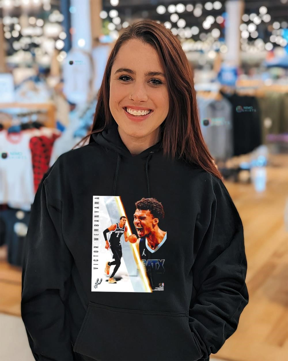 Victor Wembanyama San Antonio Spurs radiance collage shirt