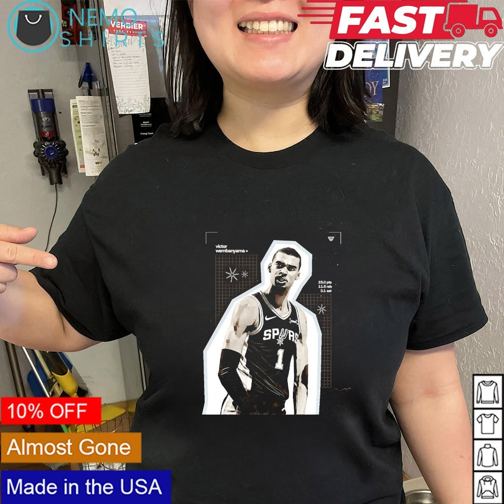 Victor Wembanyama Spurs professional basketball player shirt