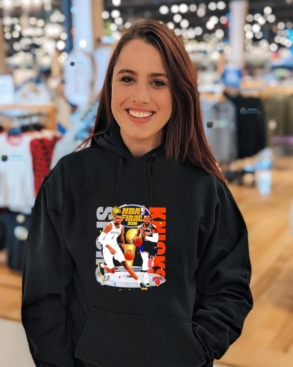 Victor Wembanyama Spurs vs Jalen Brunson Knicks NBA Finals 2026 Trophy shirt