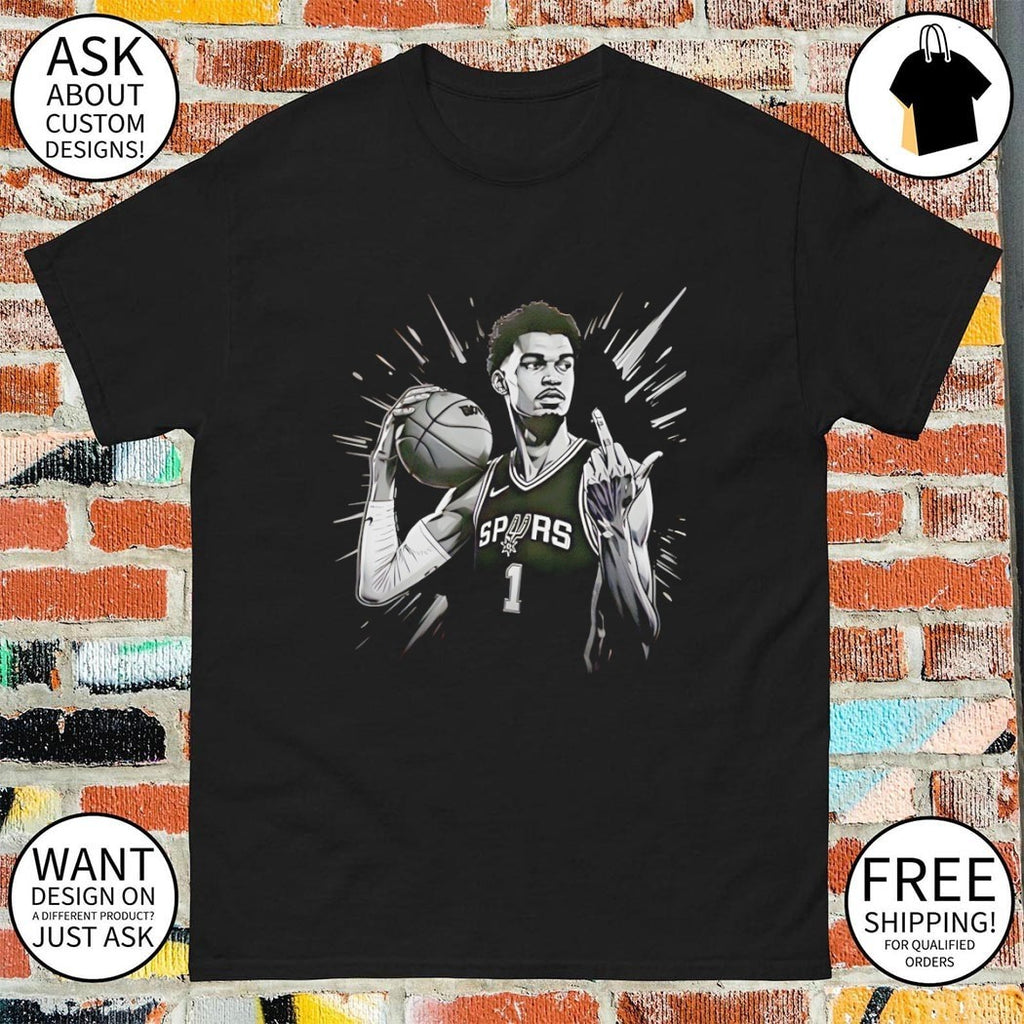 Victor Wembanyama middle finger San Antonio Spurs Basketball The young of Hype shirt