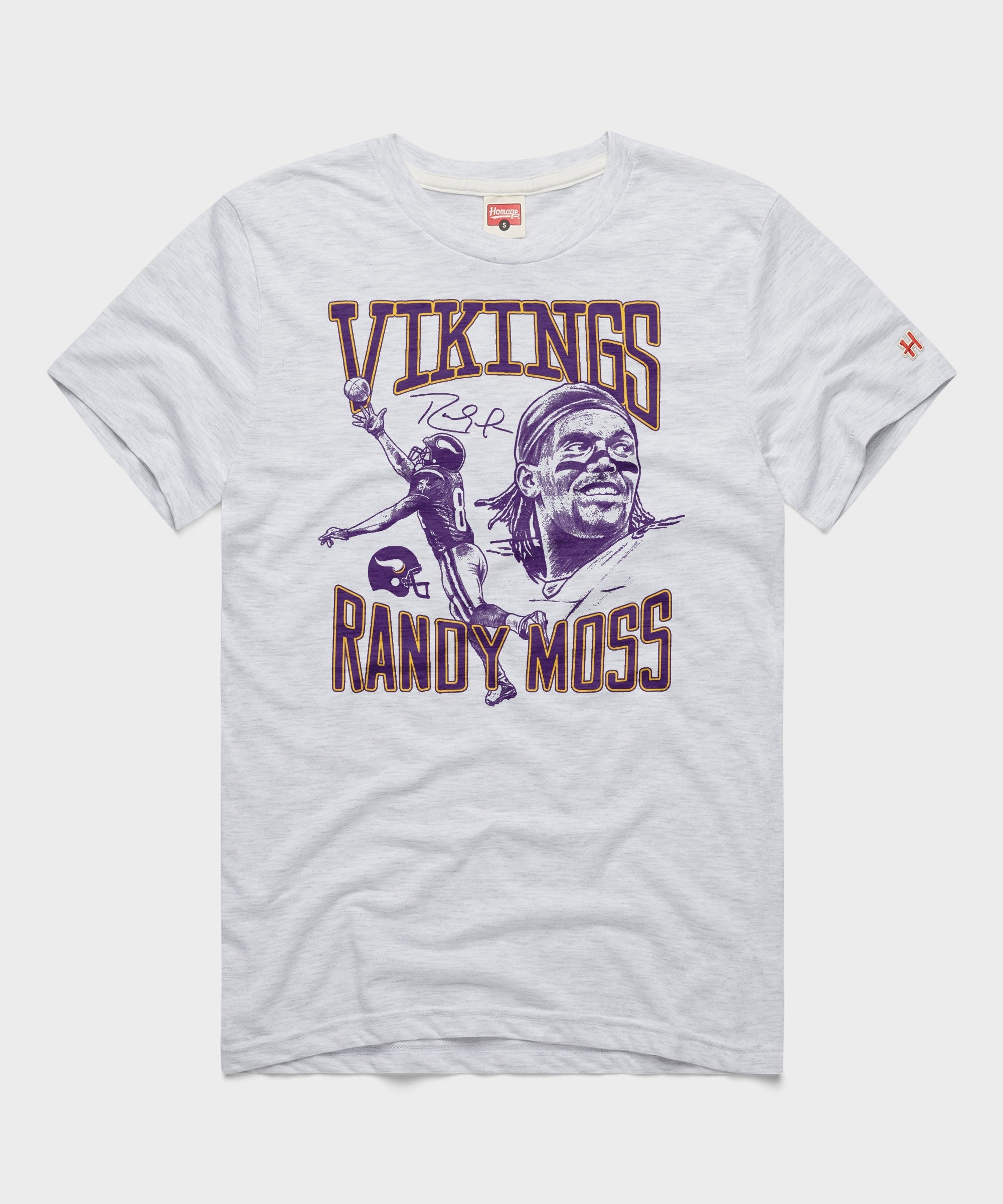 Vikings Randy Moss Signature Portrait