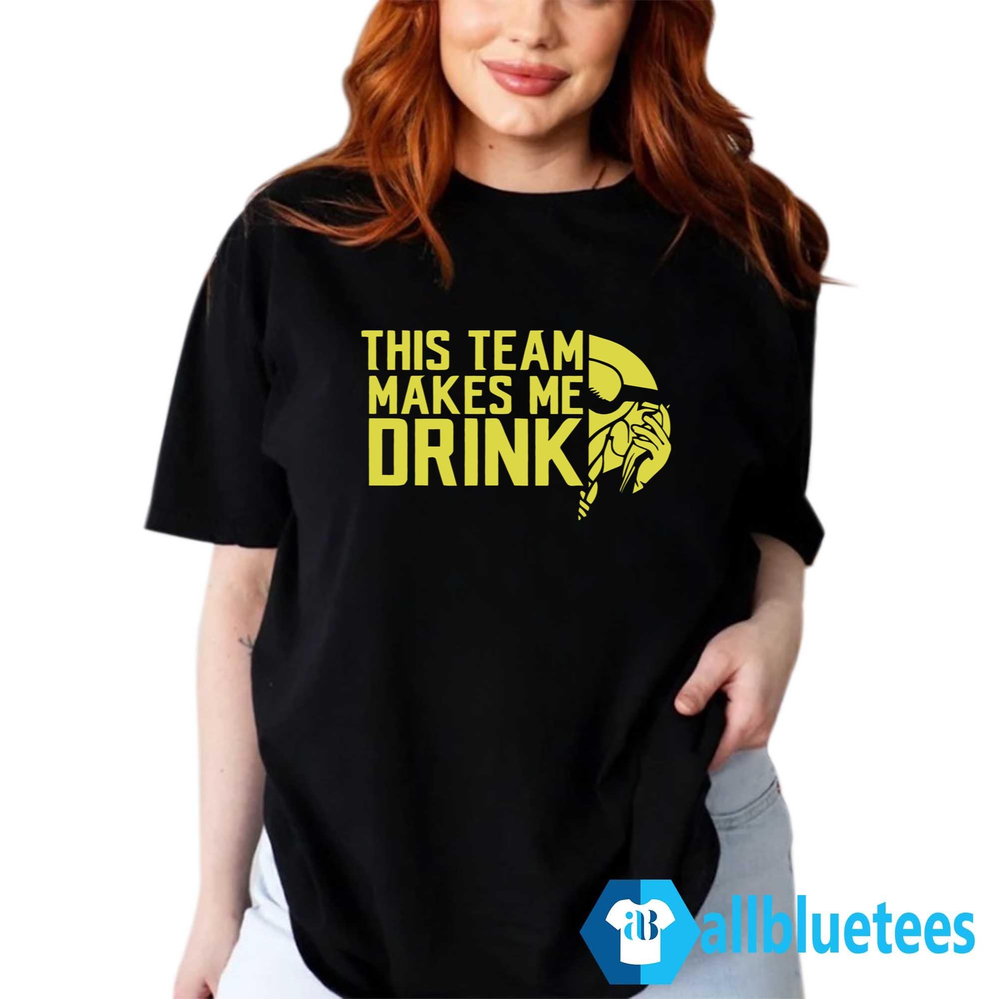 Vikings This Team Makes Me Drink Shirt