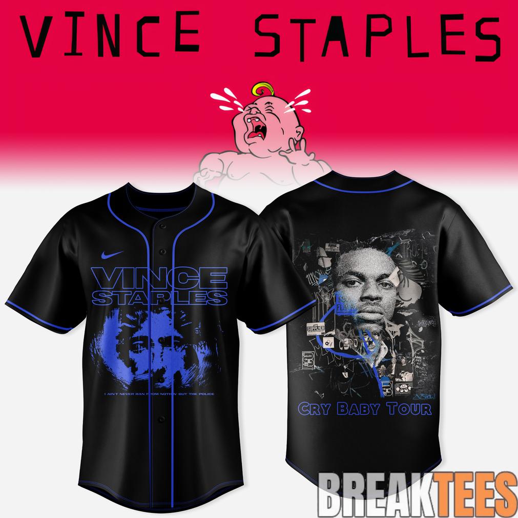 Vince Staples – Cry Baby Tour Baseball Jersey