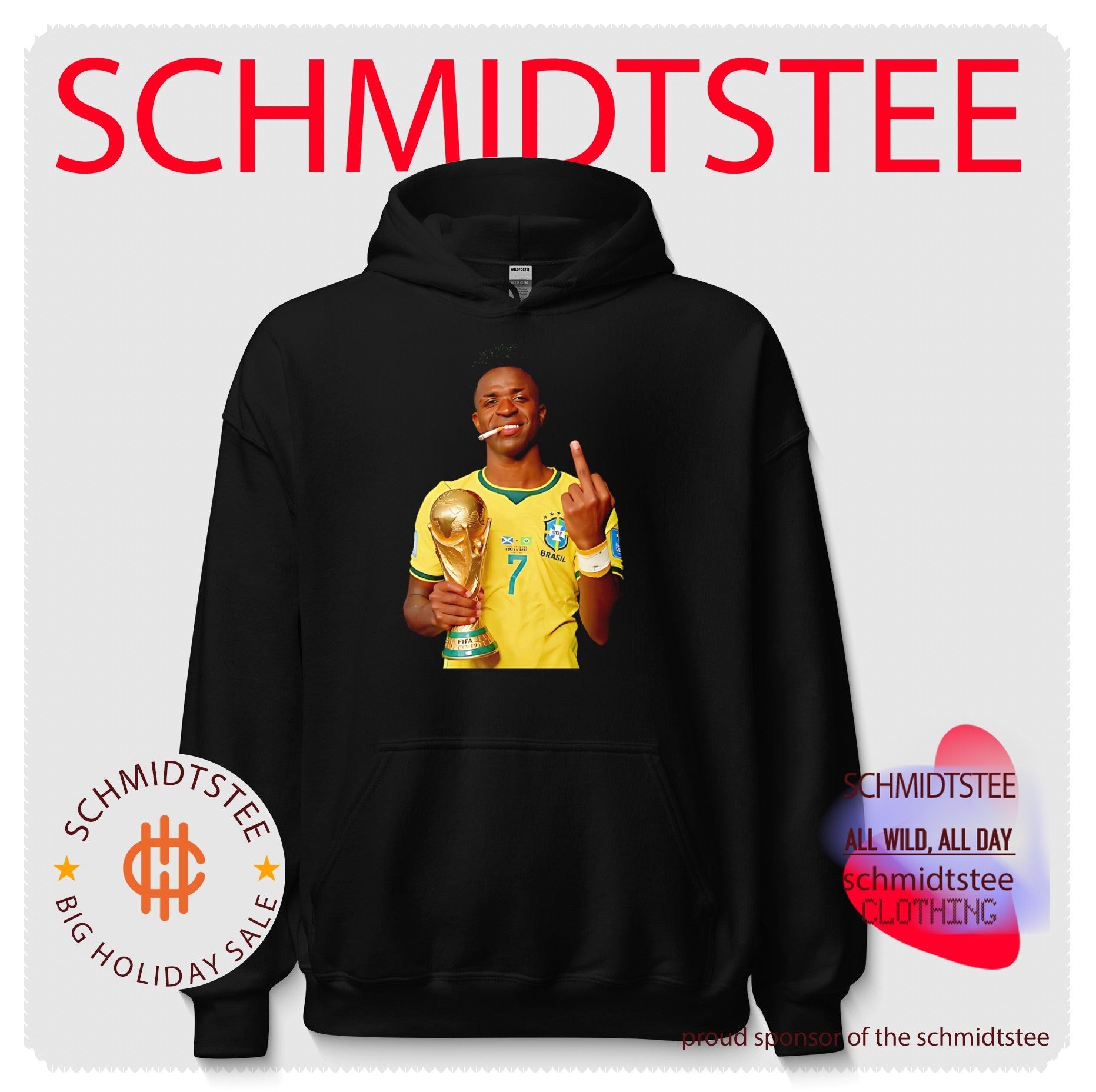 Vinicius Jr smoking middle finger 2026 World Cup shirt