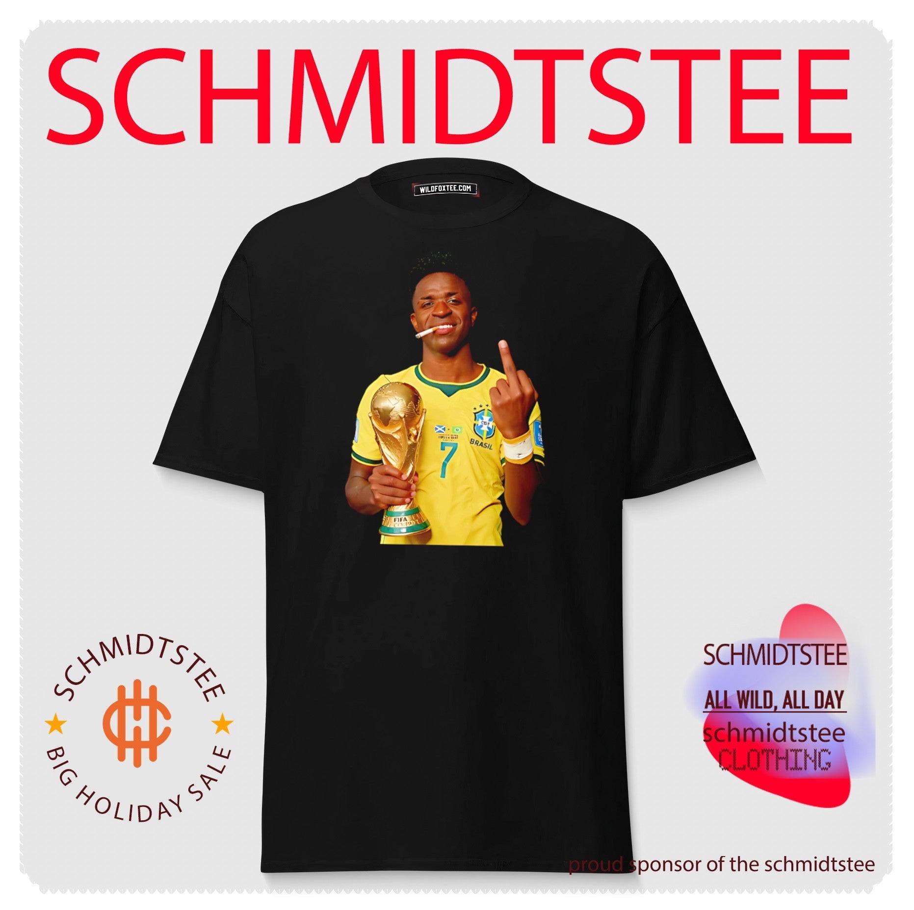 Vinicius Jr smoking middle finger 2026 World Cup shirt