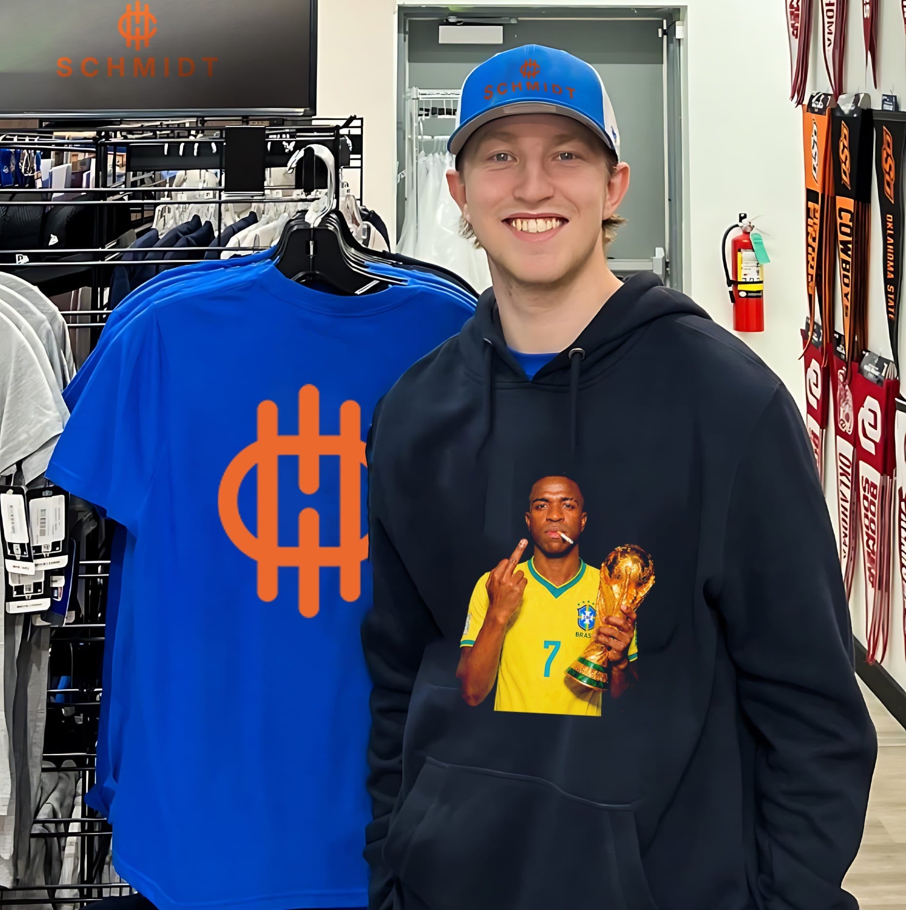 Vinicius Junior middle finger 2026 World Cup shirt