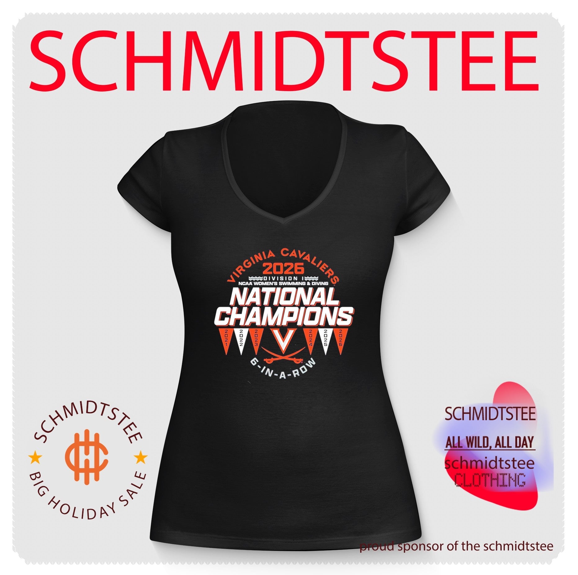 Virginia Cavaliers 2026 NCAA Women Swimming Diving National Champ shirt