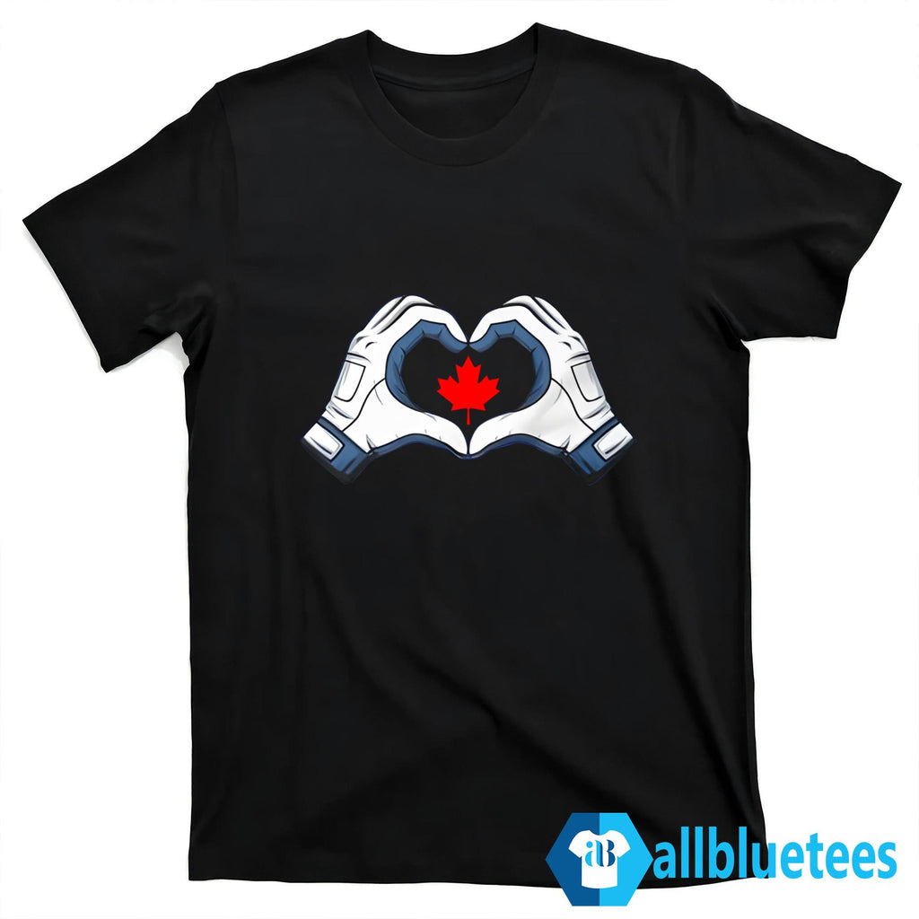 Vladdy Hands Heart Maple Leaf Shirt