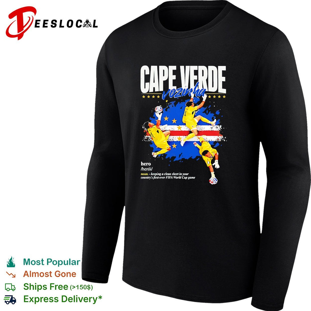 Vozinha Cape Verde hero clean sheet goalkeeper flag retro shirt