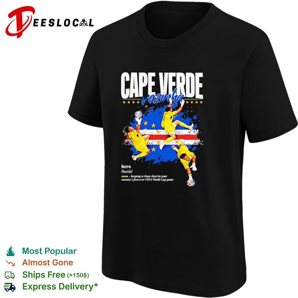 Vozinha Cape Verde hero clean sheet goalkeeper flag retro shirt