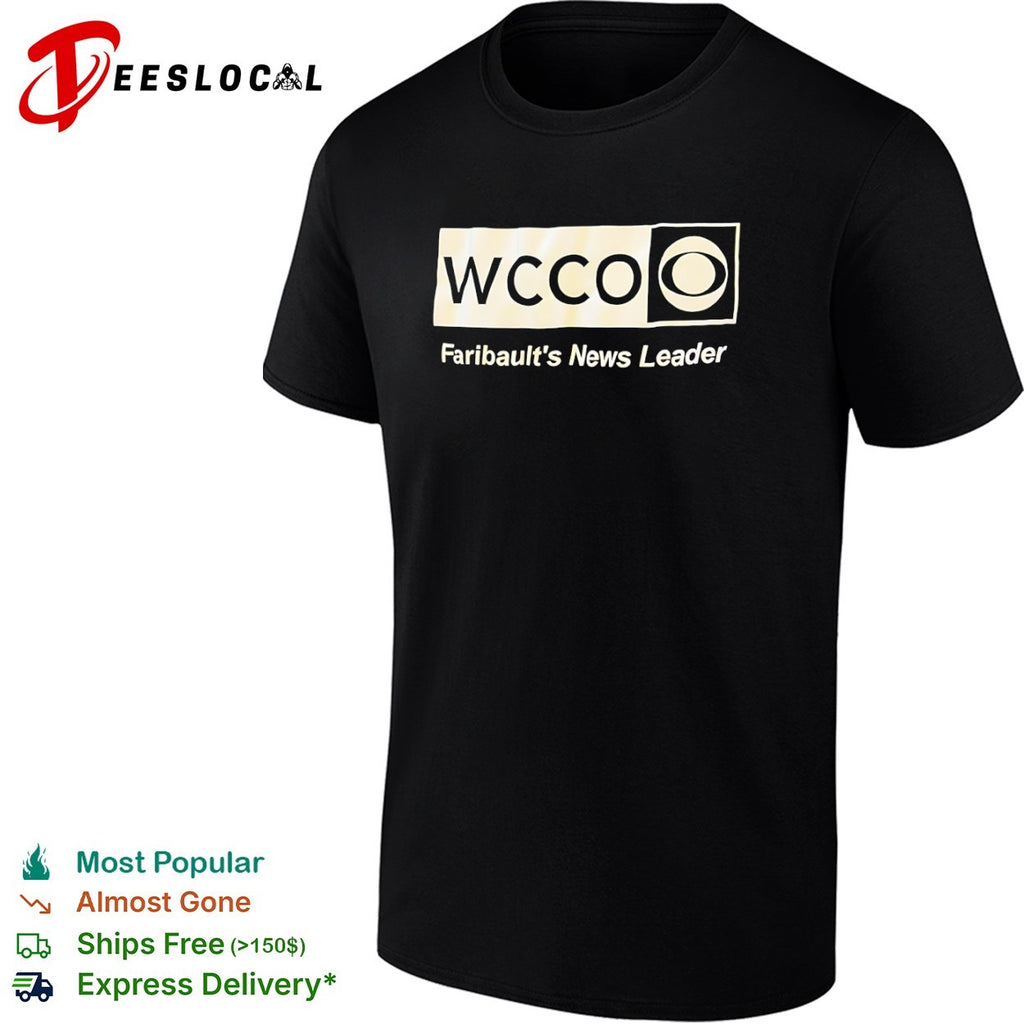 WCCO Faribaults news leader eye logo shirt
