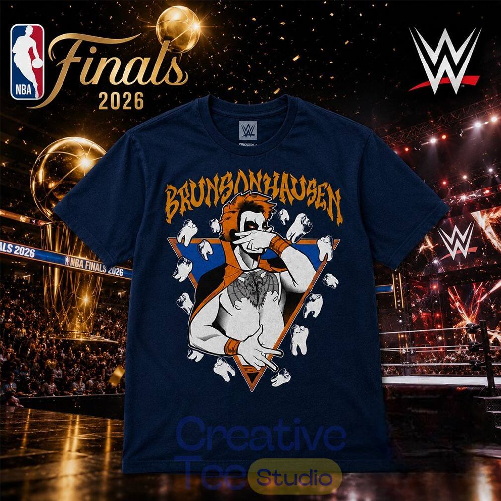 WWE x NBA Finals 2026 Danhausen Jalen Brunson Brunsonhausen T-Shirt