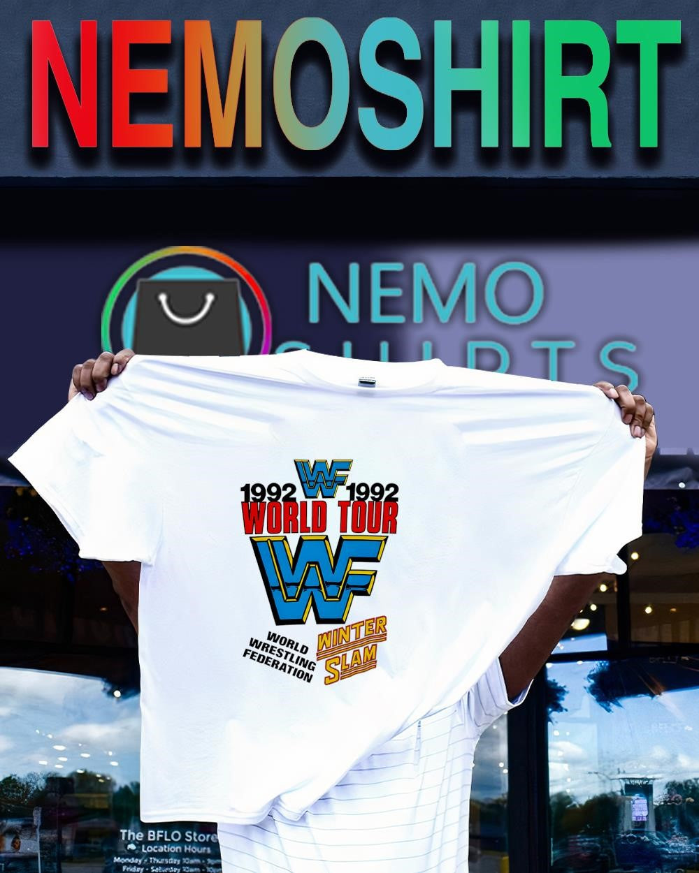 WWF World Tour 1992 Winter Slam shirt