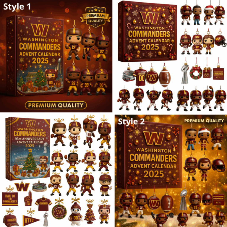 Washington Commanders Advent Calendar 2025 – Funko Style Mini Figures Collectible Gift