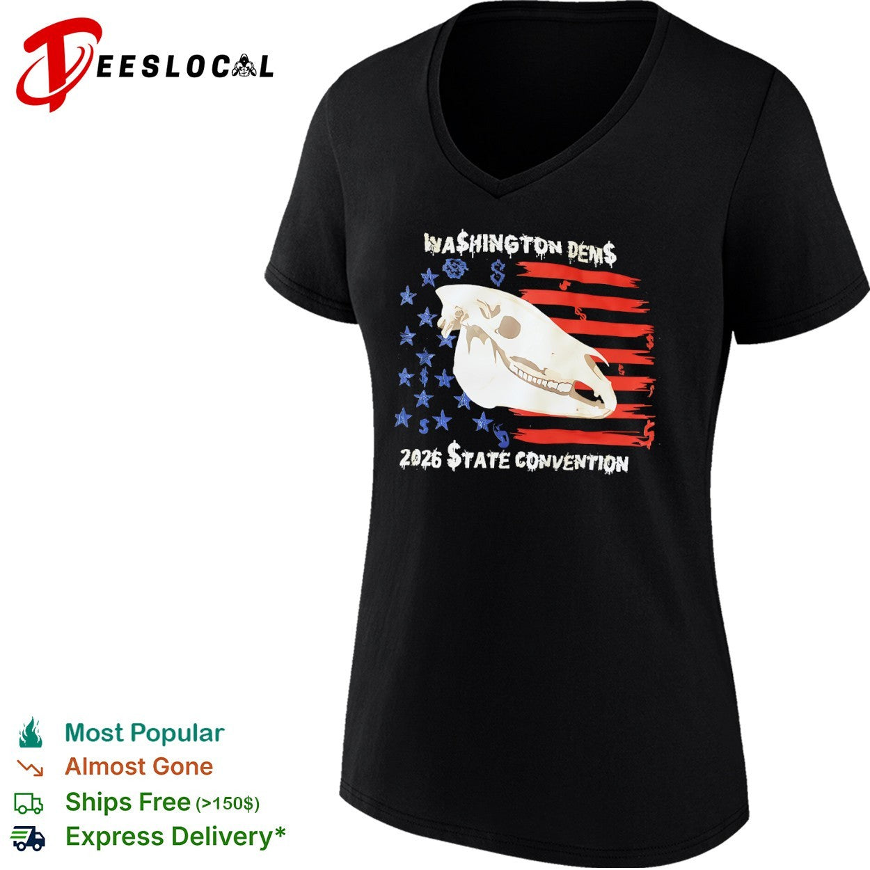 Washington Dems 2026 State Convention Horse Skull shirt