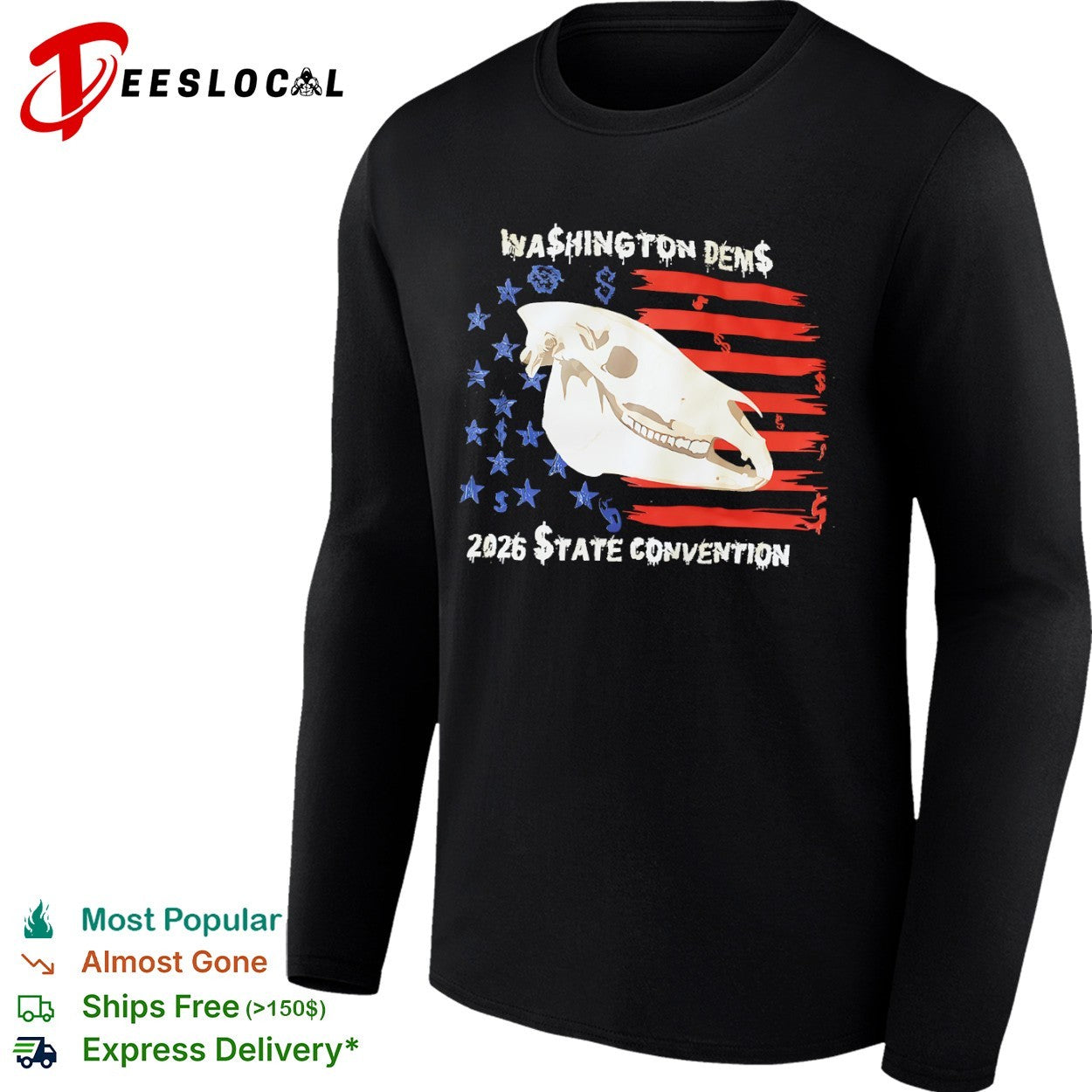 Washington Dems 2026 State Convention Horse Skull shirt