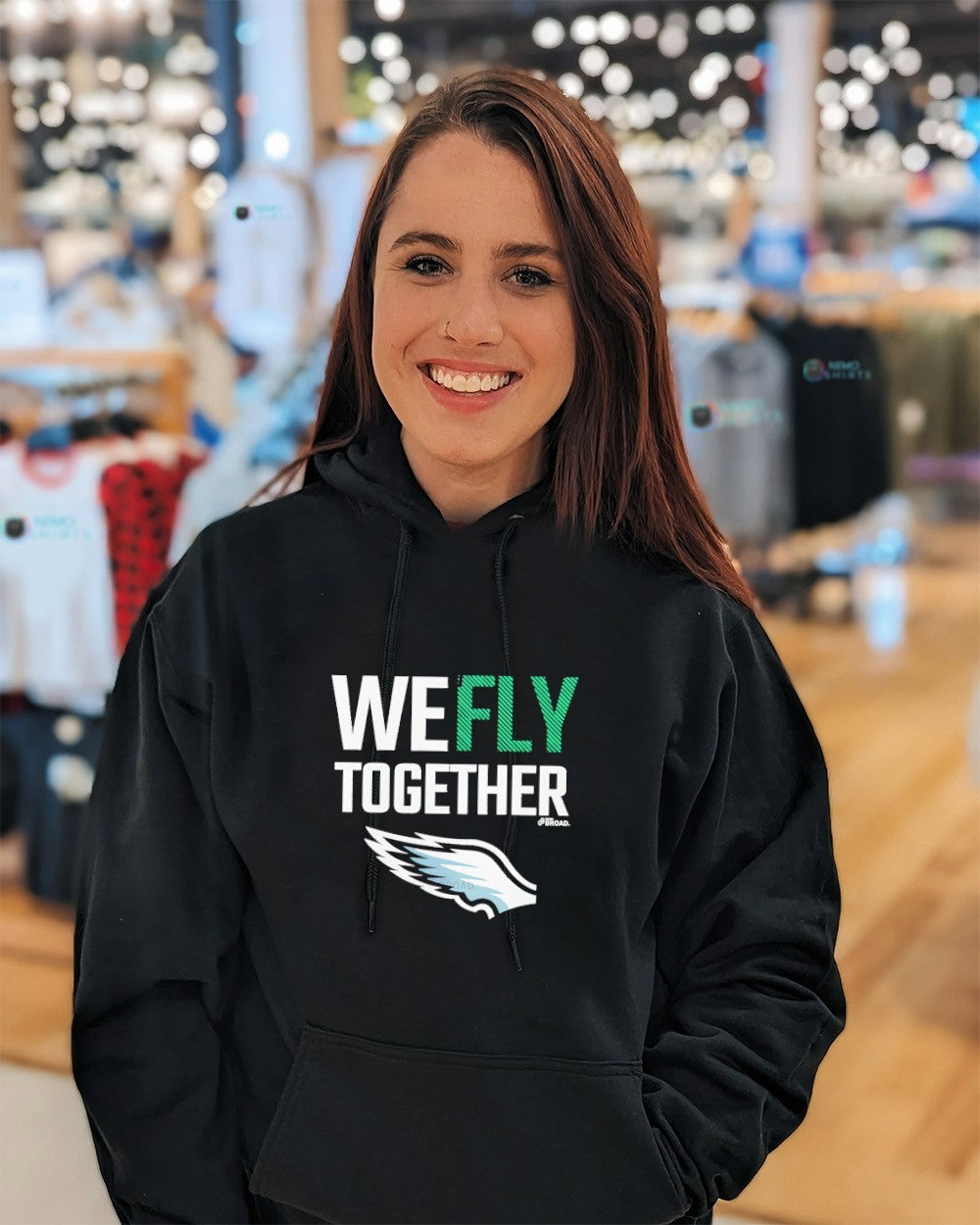 We fly together Philadelphia Eagles logo shirt