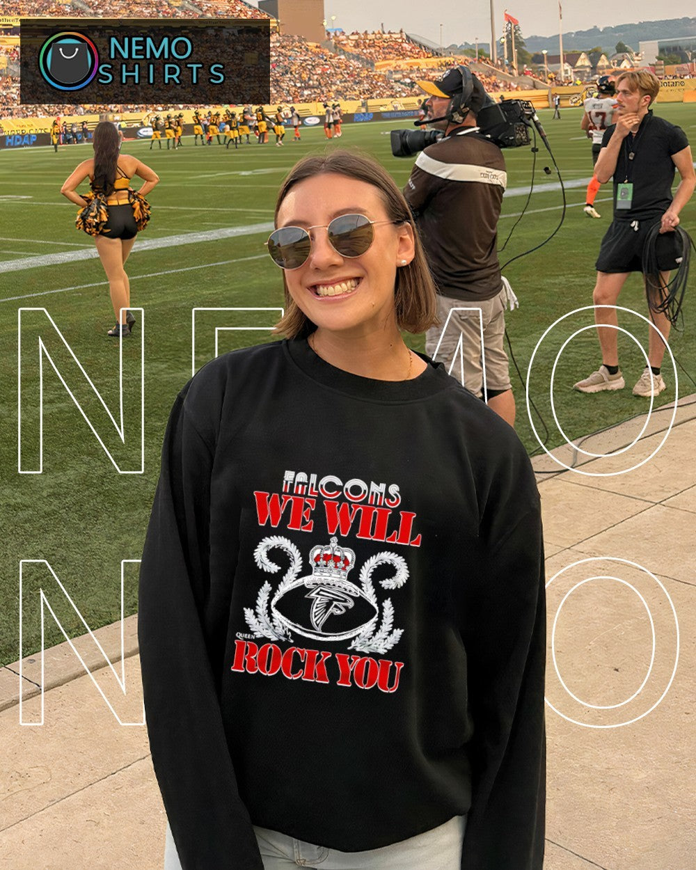 We will rock you Atlanta Falcons crown queen shirt