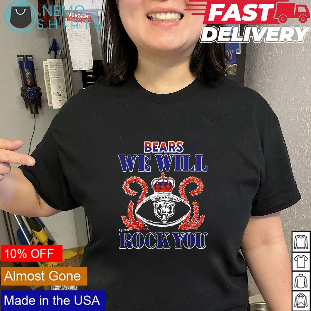 We will rock you Chicago Bears crown queen shirt