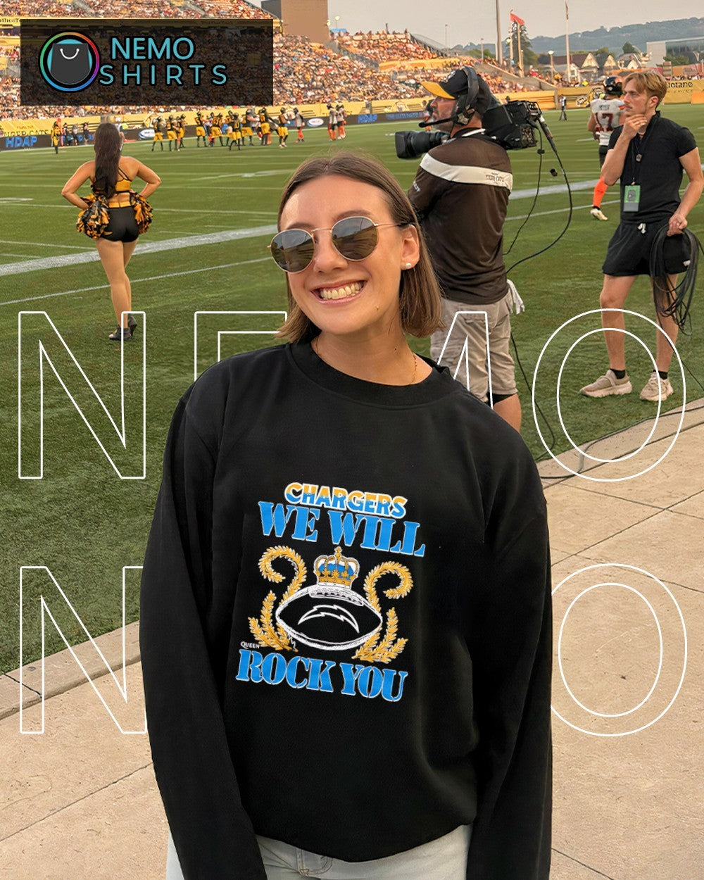 We will rock you Los Angeles Chargers crown queen shirt