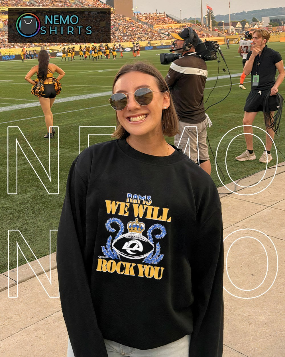 We will rock you Los Angeles Rams crown queen shirt