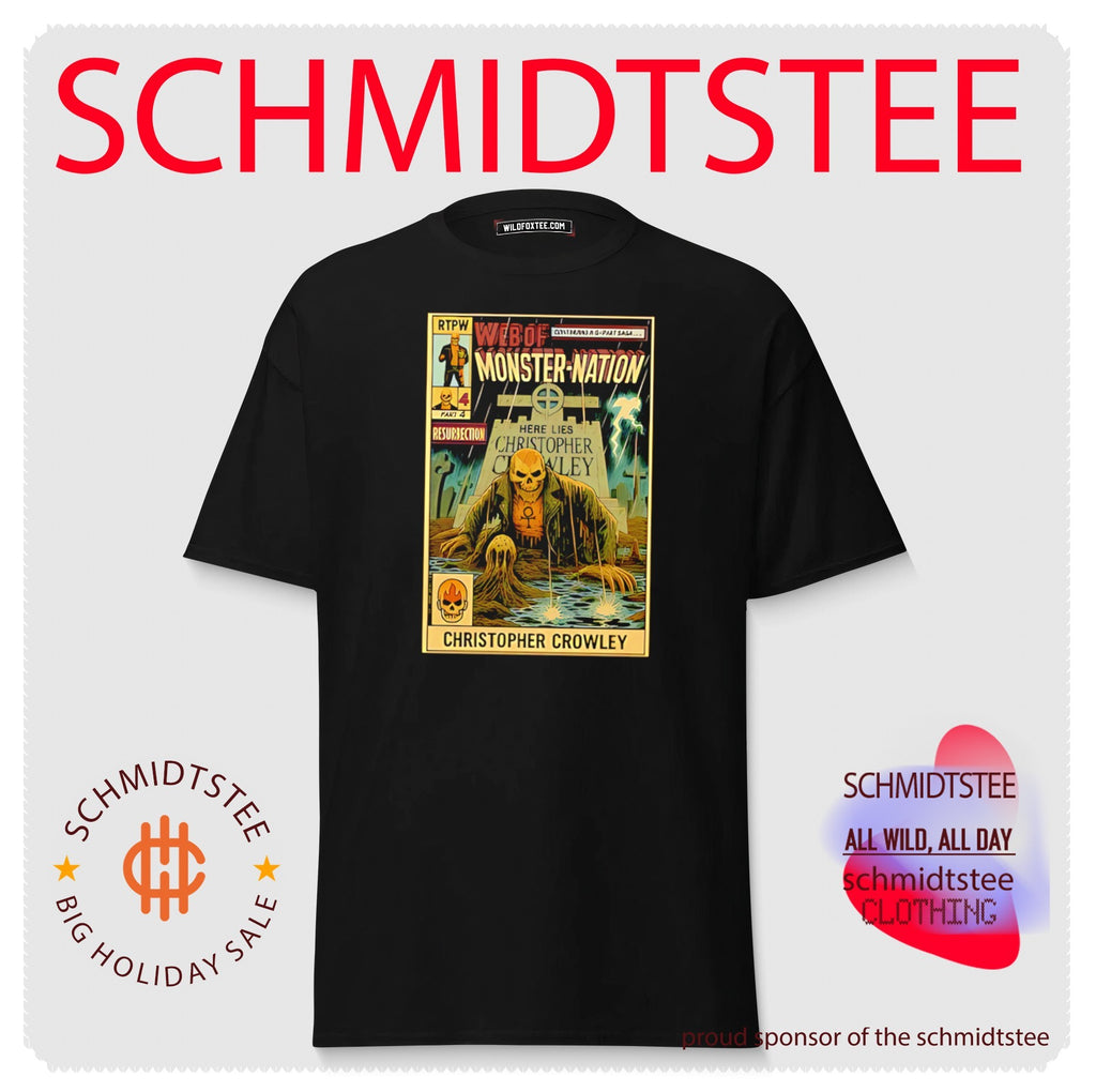 Web of Monster-Nation Christopher Crowley skeleton comic shirt