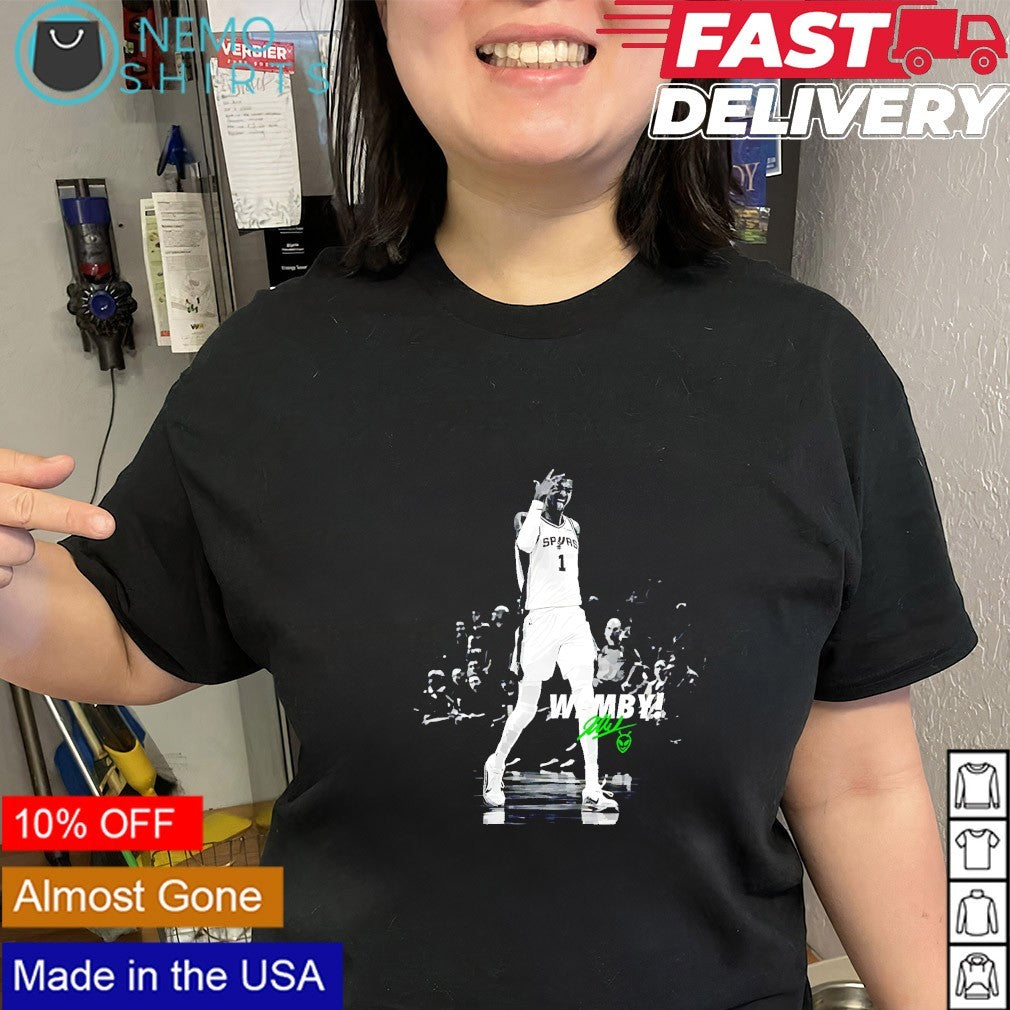 Wemby San Antonio Spurs the alien signature shirt