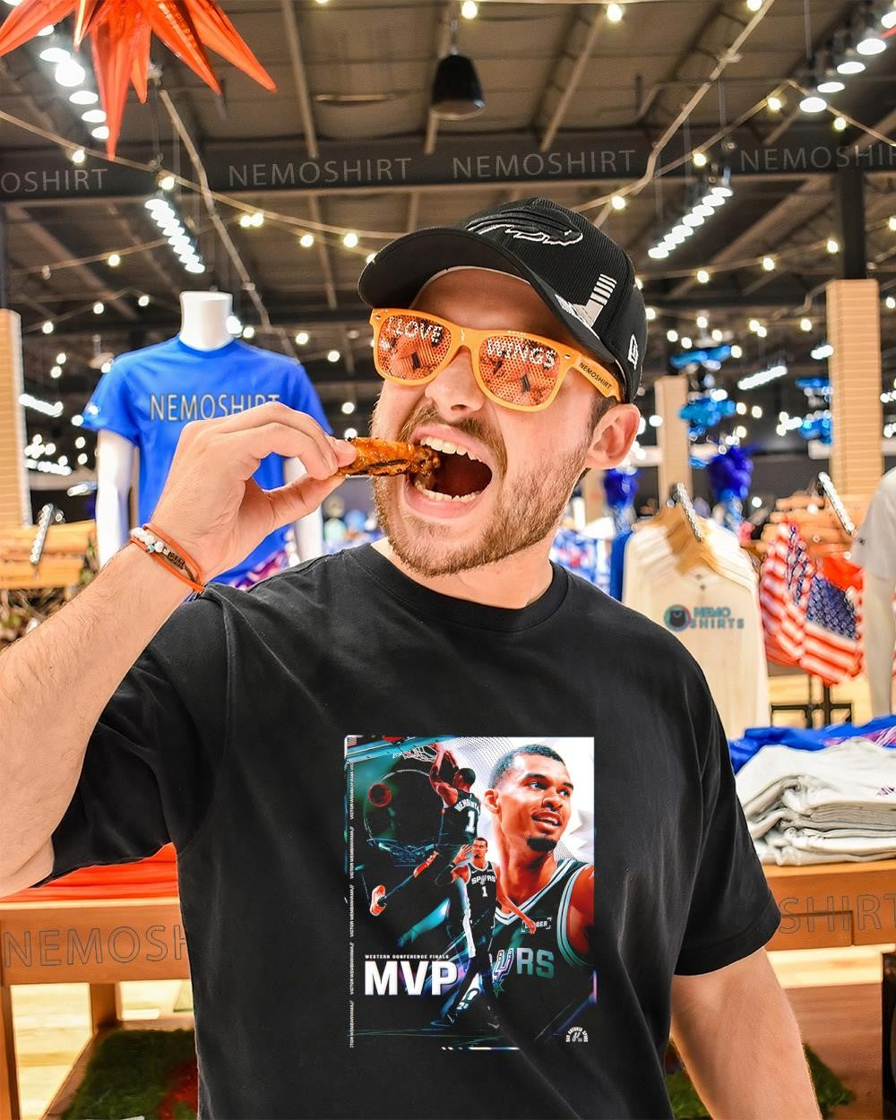 Wemby Spurs Western Conference Finals MVP poster shirt