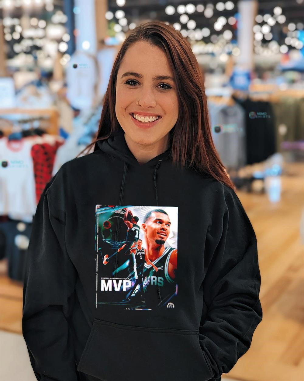 Wemby Spurs Western Conference Finals MVP poster shirt