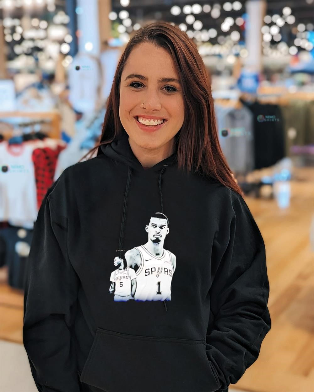 Wemby and Stephon Castle wear San Antonio Spurs shirt