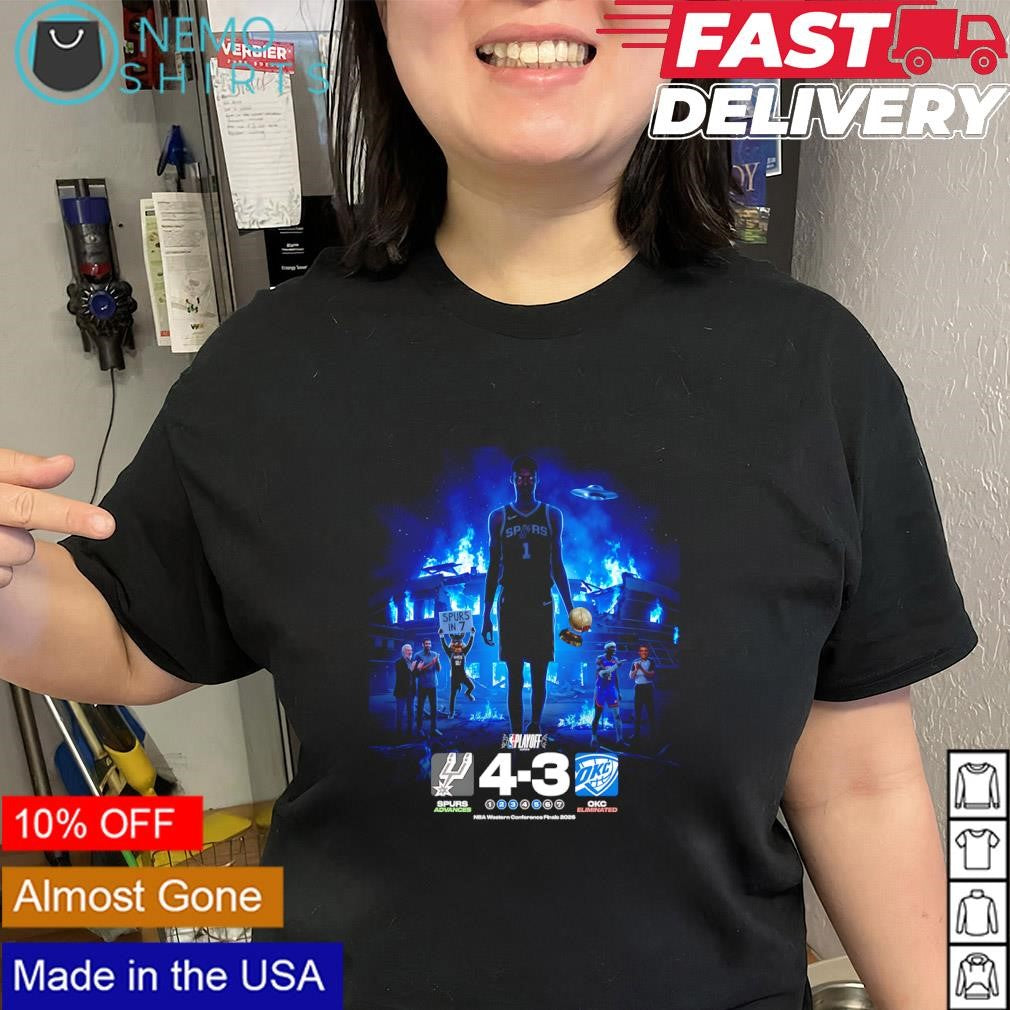 Wemby led Spurs advances 4-3 OKC eliminated in game 7 shirt