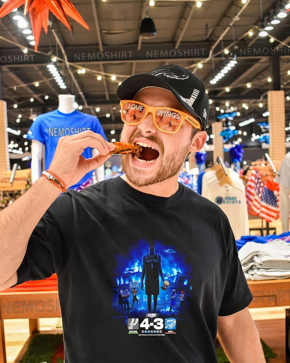 Wemby led Spurs advances 4-3 OKC eliminated in game 7 shirt