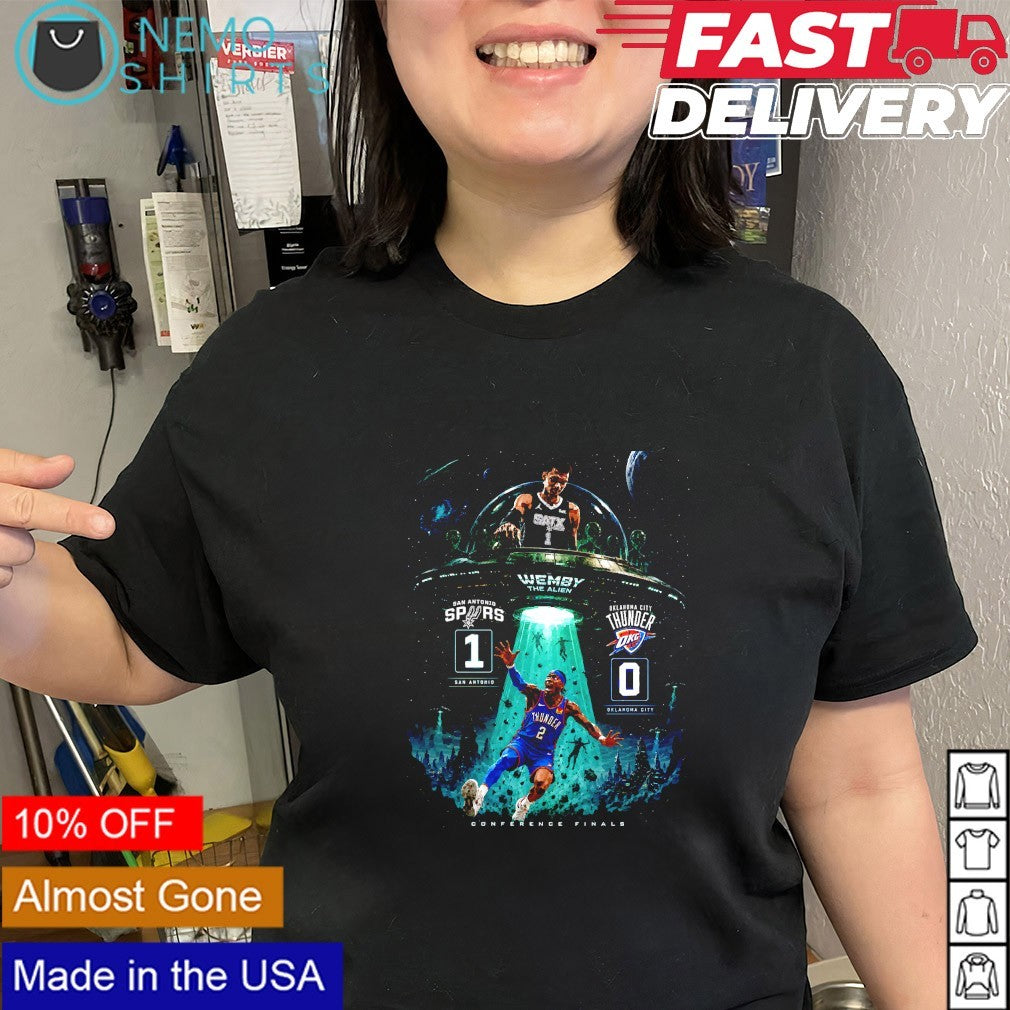 Wemby the Alien San Antonio Spurs beat Oklahoma City Thunder Conference Finals shirt
