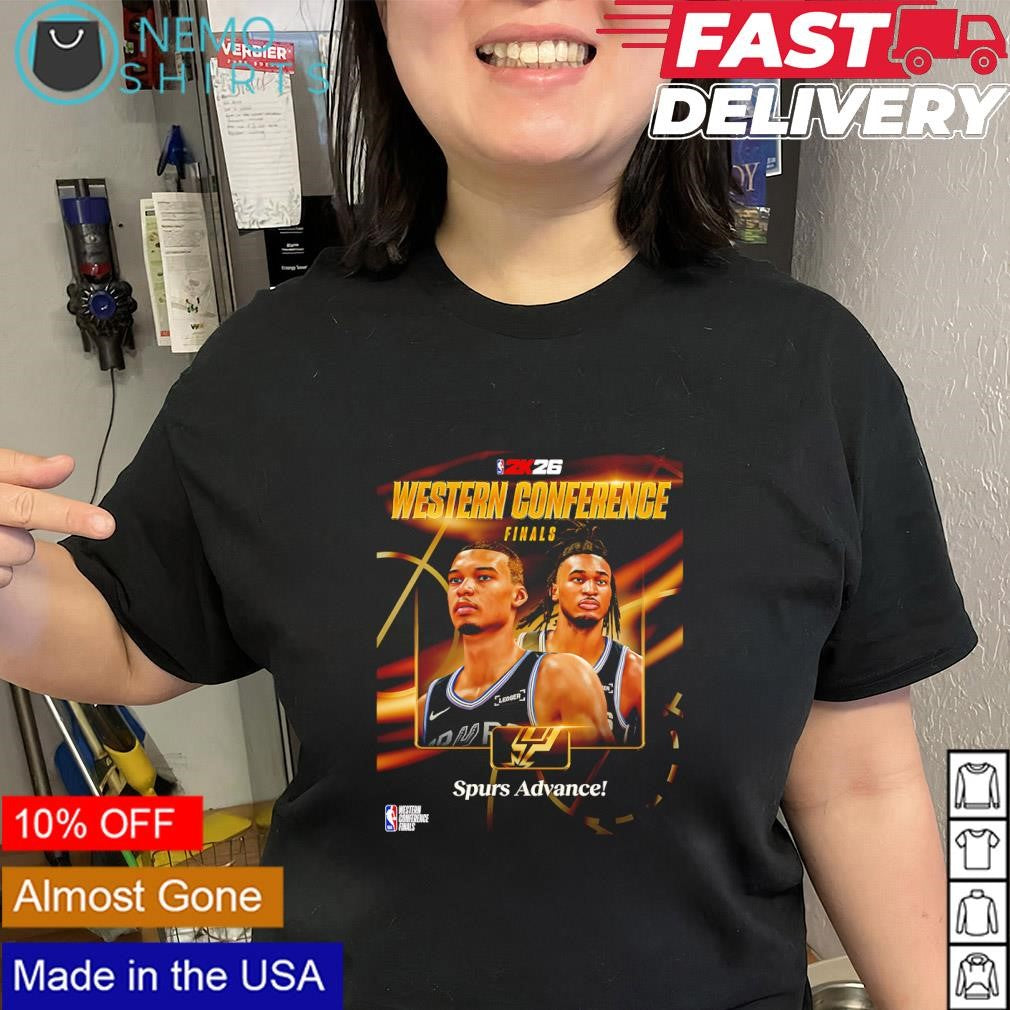 Western Conference Finals 2k26 Spurs advance shirt