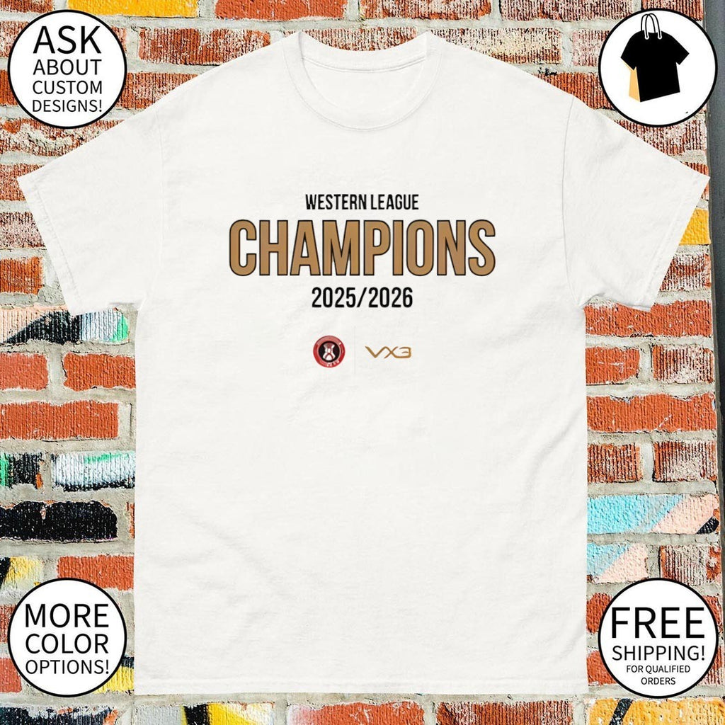 Western League Champions 2025 2026 VX3 shirt